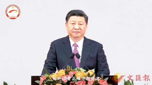 ■習(xí)主席於七一發(fā)表重要講話。影片截圖