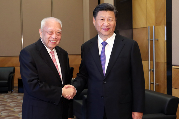 習(xí)近平會(huì)見全國政協(xié)副主席董建華